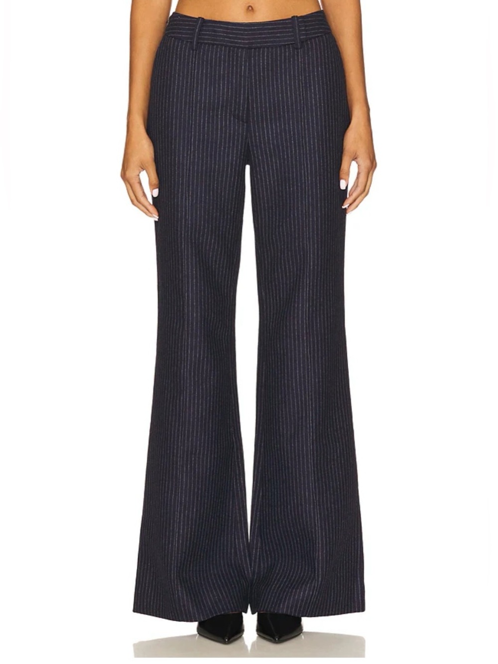 NWT Cara Cara Tristan Pant Navy Chalk Stripe